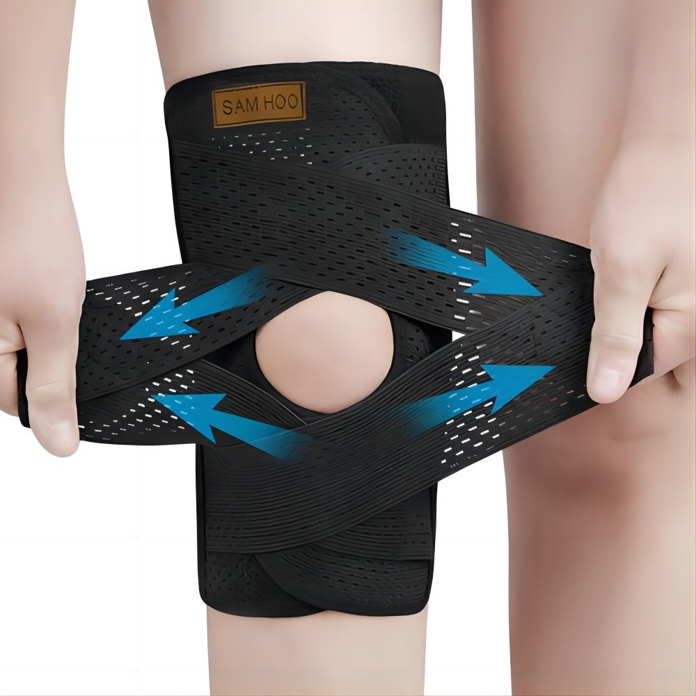 삼후 무릎보호대 블랙, 2개